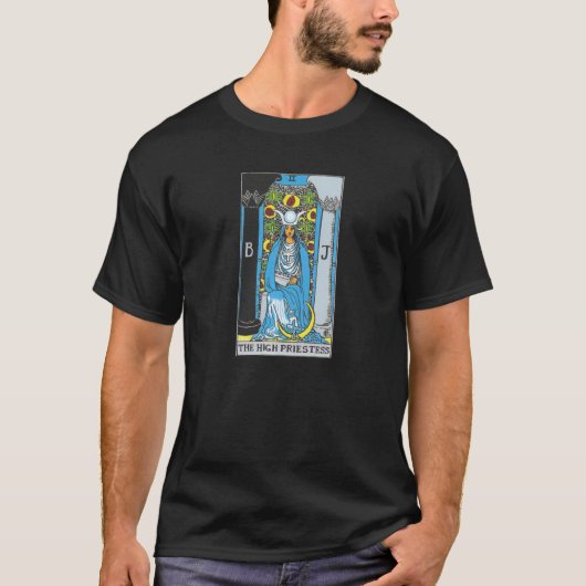 De High Priestess Tarot Card T-shirt (Voorkant)