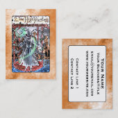 De High Priestess Tarot Card Visitekaartje (Voorkant / Achterkant)