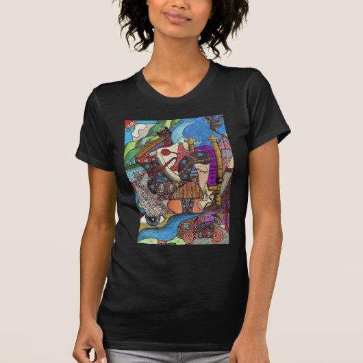 De High Priestess Tarot-kaart van Kaye Talvilahti T-shirt (Voorkant)