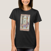 De high Priestess Weed Tarot Card Face Moon Sun A T-shirt (Voorkant)
