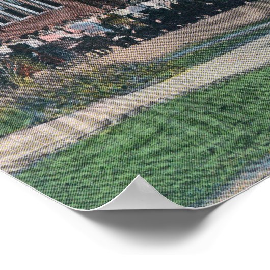 De High School met Faculteit en Studenten Poster (Hoek)