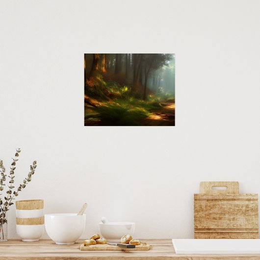 De hiking Trail Digital Art Poster (Keuken)