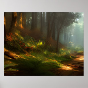 De hiking Trail Digital Art Poster