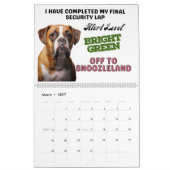 De hilarische gedachten van mijn bokser kalender (Mar 2027)