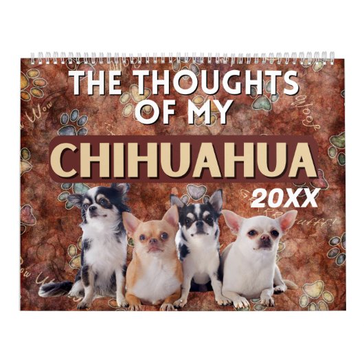 De hilarische gedachten van mijn Chihuahua Kalender (Hoes)