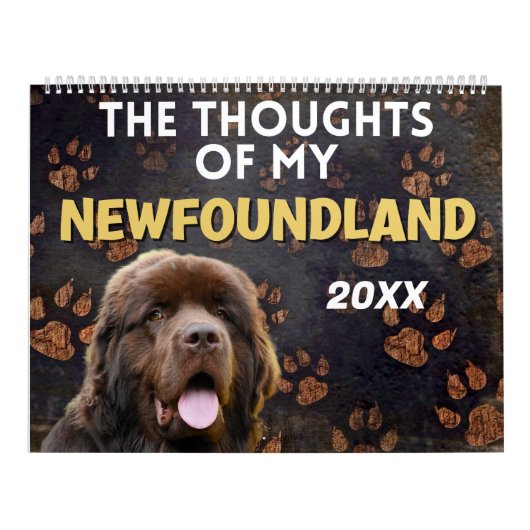 De hilarische gedachten van mijn Newfoundland Kalender (Hoes)