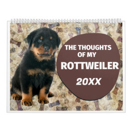 De hilarische gedachten van mijn rottweiler kalender