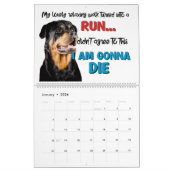 De hilarische gedachten van mijn rottweiler kalender (Jan 2026)