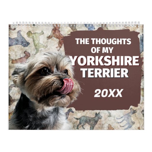 De hilarische gedachten van mijn Yorkshire Terrier Kalender (Hoes)
