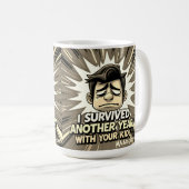 De hilarische ontsnapping van de leraar koffiemok (Voorkant rechts)