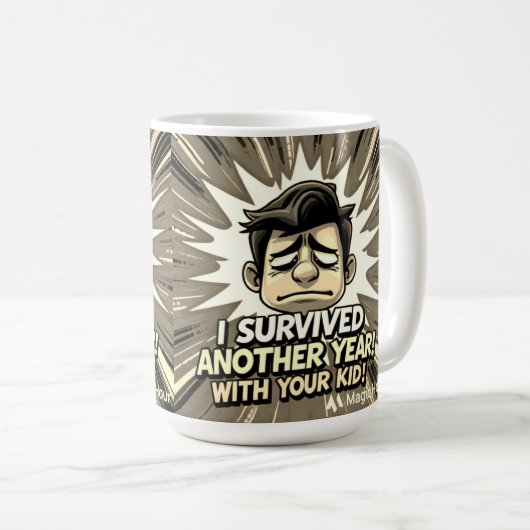 De hilarische ontsnapping van de leraar koffiemok (Voorkant rechts)