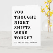 De hilarische zwangerschapsaankondiging van een ve kaart (Gele Bloem)