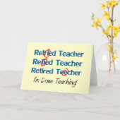 De Hilarous Teruggetrokken Giften van de Leraar Kaart (Gele Bloem)