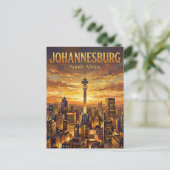 De Hillbrow-toren Zuid-Afrika Briefkaart (Staand voorkant)