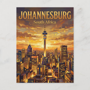 De Hillbrow-toren Zuid-Afrika Briefkaart