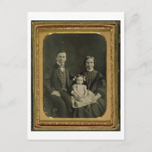 De Hiller-familie, c.1850 (daguerreotype) Briefkaart