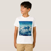 De Himalaya-bergen met tekst T-shirt (Voorkant volledig)
