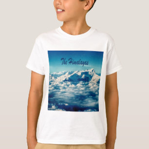 De Himalaya-bergen met tekst T-shirt
