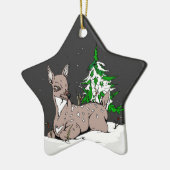 De hinde - keramisch ornament (Links)