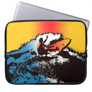 De hip Hawaiiaanse Retro Zak Wetsuit van jaren '60 Laptop Sleeve