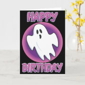 De hip Kaart van de Verjaardag van het Spook (Gele Bloem)