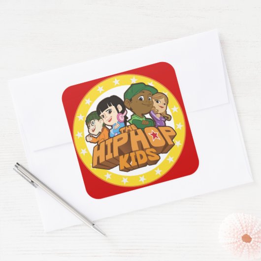 De hiphop Kinder Logo Stickers (Envelop)