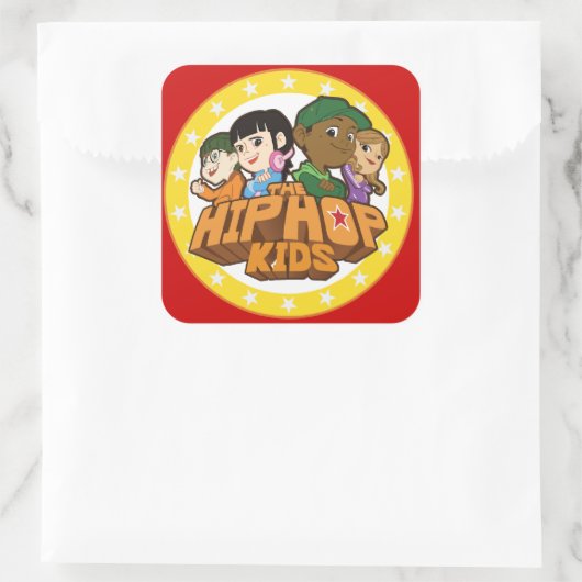 De hiphop Kinder Logo Stickers (Tas)