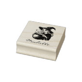 De hippe Halloween heks met ketel Rubberstempel (Stempel)