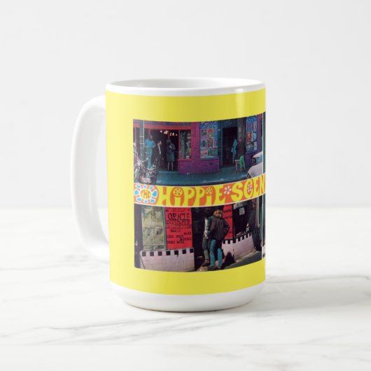 De Hippie Scene, Retro, Koffiemok (Voorkant links)