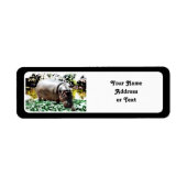 De hippo en de vogel etiket (Voorkant)