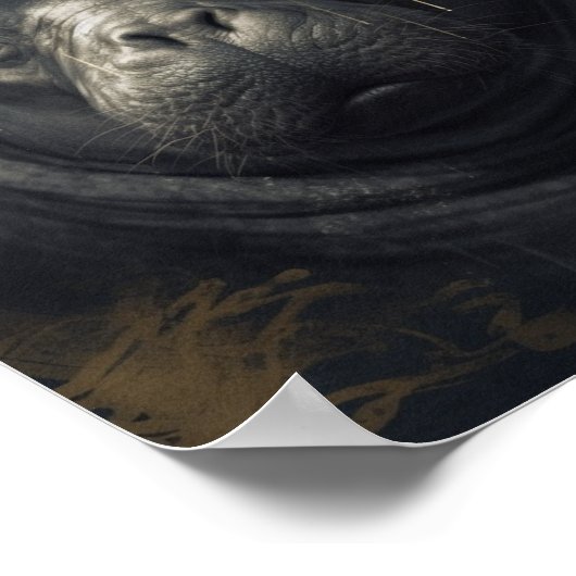 De Hippo Koning Poster (Hoek)