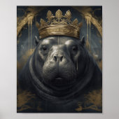 De Hippo Koning Poster (Voorkant)
