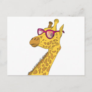 De Hipster-Giraffe Briefkaart