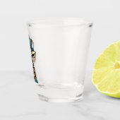 De Hipster-Giraffe Shot Glas (Rechts)