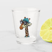 De Hipster-Giraffe Shot Glas (Voorkant)