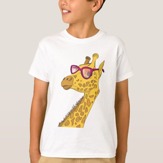 De Hipster-Giraffe T-shirt (Voorkant)