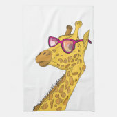 De Hipster-Giraffe Theedoek (Verticaal)