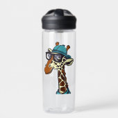 De Hipster-Giraffe Waterfles (Voorkant)
