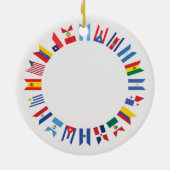 De Hispanic Heritage Month vieren Keramisch Ornament (Achterkant)