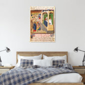 De "Histoire du Grand Alexandre" Canvas Afdruk (Insitu (Slaapkamer))
