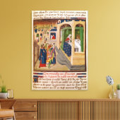 De "Histoire du Grand Alexandre" Canvas Afdruk (Insitu (Woonkamer))