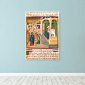 De "Histoire du Grand Alexandre" Canvas Afdruk (Insitu (Houten vloer))