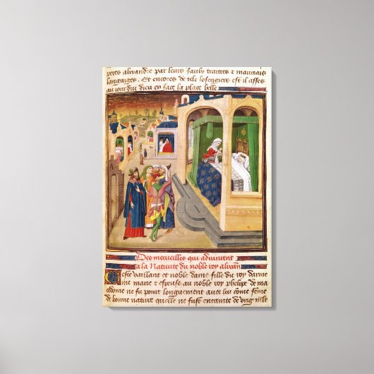 De "Histoire du Grand Alexandre" Canvas Afdruk (Voorkant)