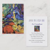 De Historicus van de Kunst van de Makelaar van de Visitekaartje (Voorkant / Achterkant)