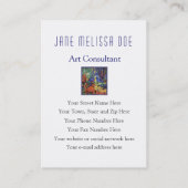 De Historicus van de Kunst van de Makelaar van de Visitekaartje (Achterkant)