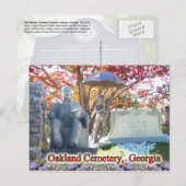 De historische begraafplaats Oakland, Atlanta, GA Briefkaart (Voorkant / Achterkant)