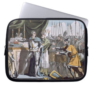 De historische dag van de Bouvines in 1214, gegrav Laptop Sleeve