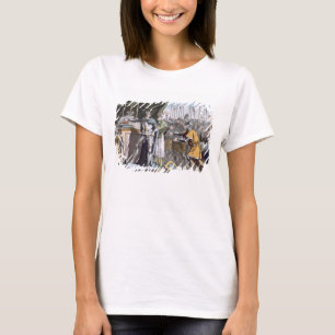 De historische dag van de Bouvines in 1214, gegrav T-shirt