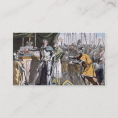 De historische dag van de Bouvines in 1214, gegrav Visitekaartje (Achterkant)