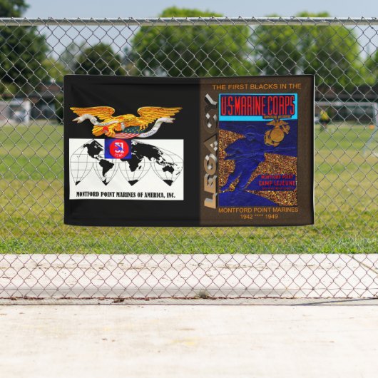 de historische erfenis van Montford Point Marines, Spandoek (Insitu)
